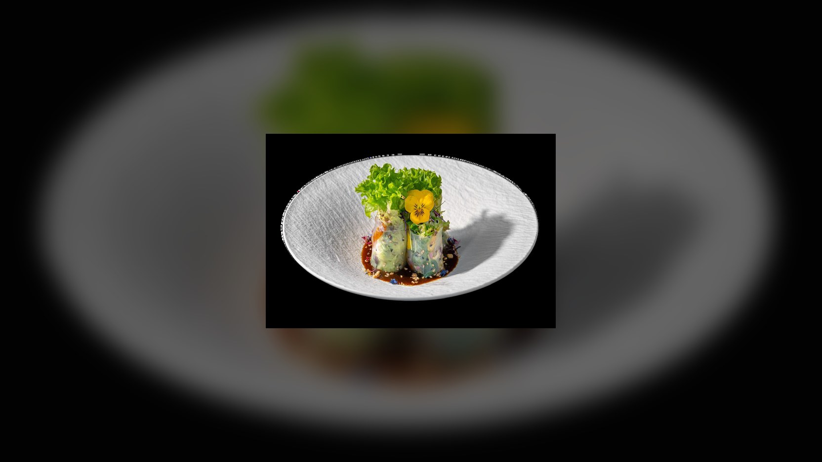 Gỏi Cuốn Gà Xá Xíu mit Hoisin-Soße
