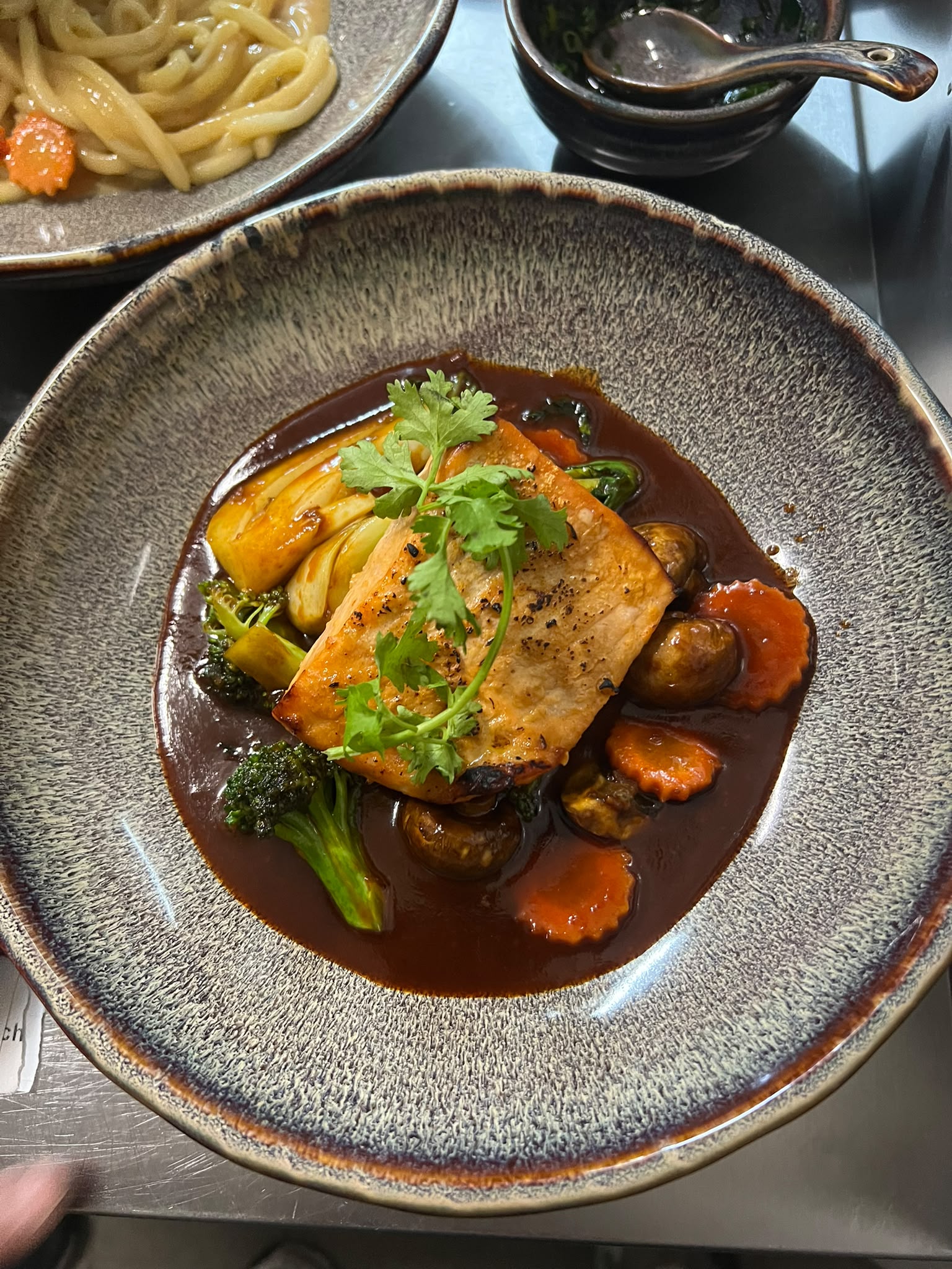 Lachs mit koreanischer Sojabohnenpaste